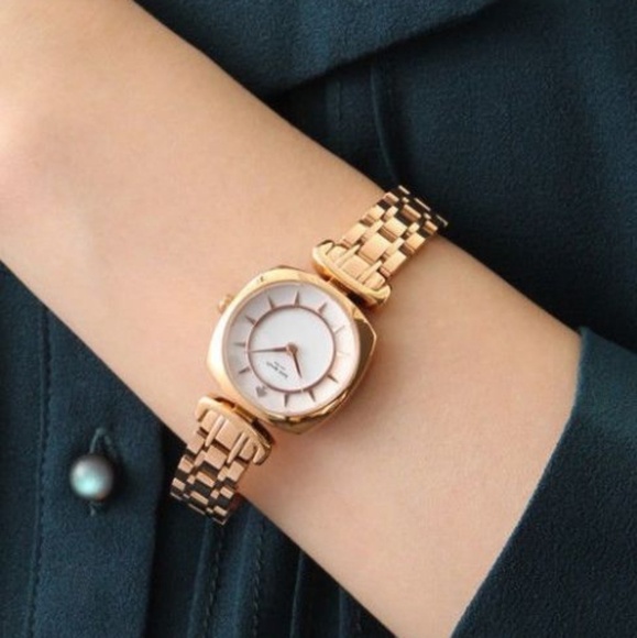 New ♠️ Kate Spade Mini Barrow Rose Gold Stainless - Picture 4 of 4